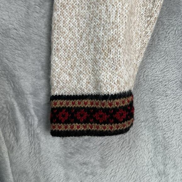 Artesania‎ Edm Peruvian Alpaca Wool Full Zip Hooded Sweater Southwestern Sz M - Picture 5 of 14